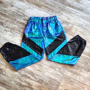 Blue Reflective Rave Pants NWOT